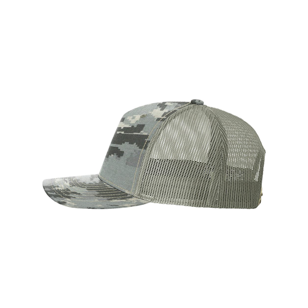 Richardson® Five-Panel Printed Structured Trucker Cap