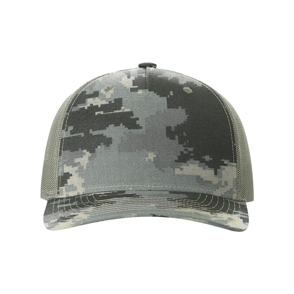 Richardson® Five-Panel Printed Structured Trucker Cap