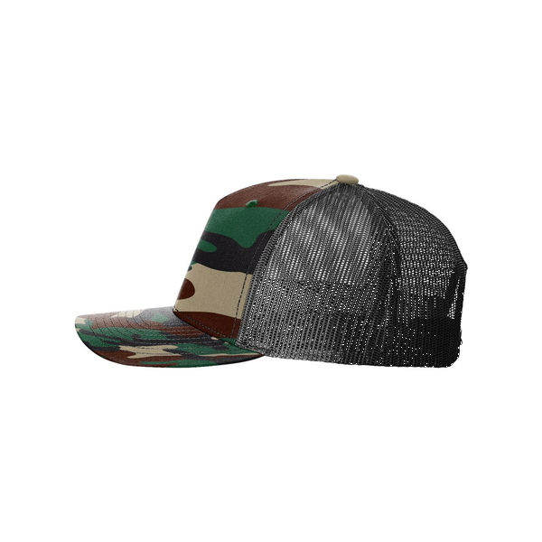 Richardson® Five-Panel Printed Structured Trucker Cap