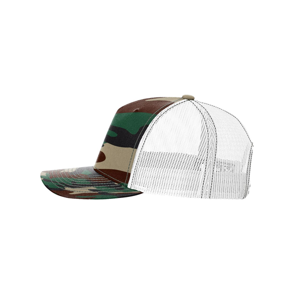 Richardson® Five-Panel Printed Structured Trucker Cap