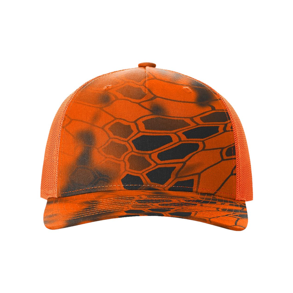 Richardson® Five-Panel Printed Structured Trucker Cap