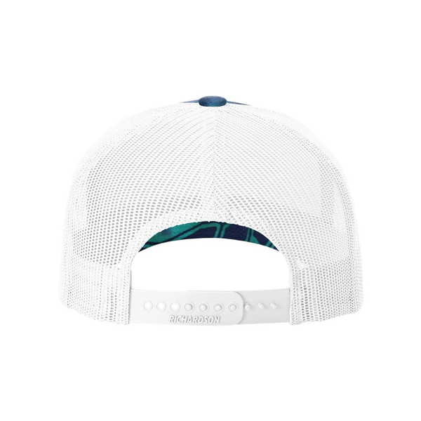 Richardson® Five-Panel Printed Structured Trucker Cap