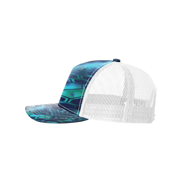 Richardson® Five-Panel Printed Structured Trucker Cap