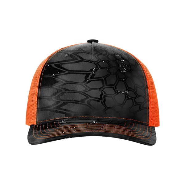 Richardson® Five-Panel Printed Structured Trucker Cap