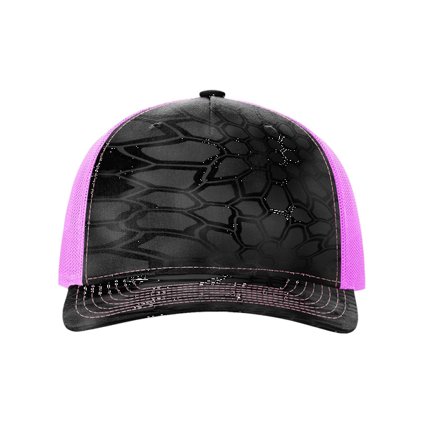 Richardson® Five-Panel Printed Structured Trucker Cap