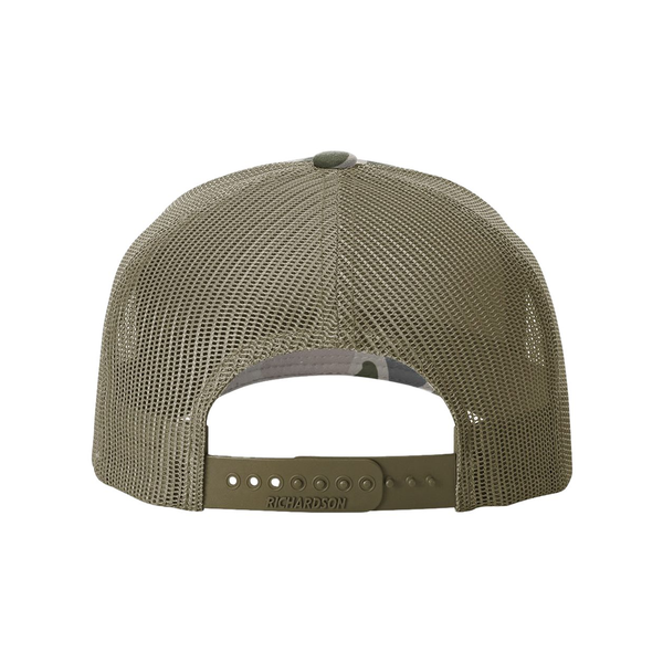 Richardson® Five-Panel Printed Structured Trucker Cap