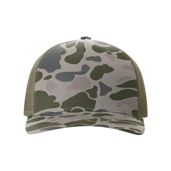 Richardson® Five-Panel Printed Structured Trucker Cap