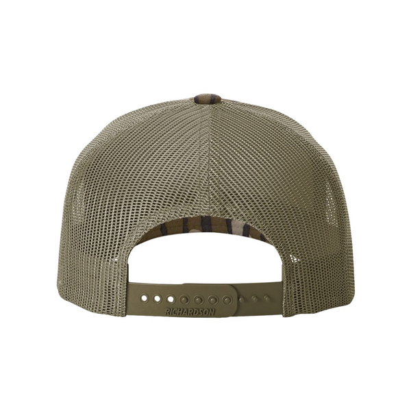 Richardson® Five-Panel Printed Structured Trucker Cap
