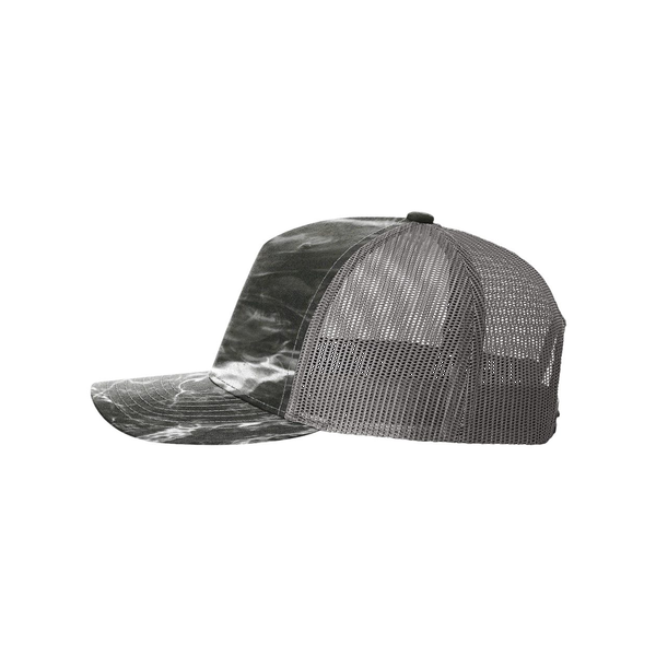 Richardson® Five-Panel Printed Structured Trucker Cap