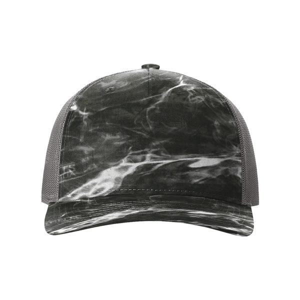 Richardson® Five-Panel Printed Structured Trucker Cap