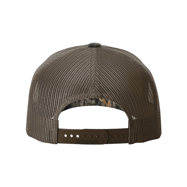 Richardson® Five-Panel Printed Structured Trucker Cap