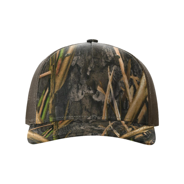 Richardson® Five-Panel Printed Structured Trucker Cap