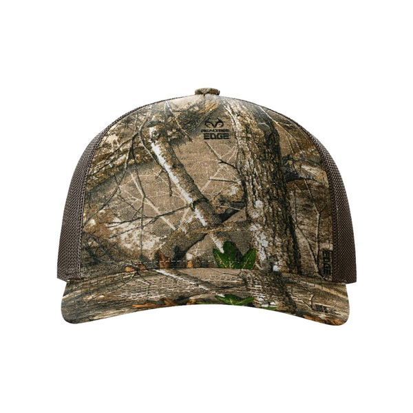 Richardson® Five-Panel Printed Structured Trucker Cap