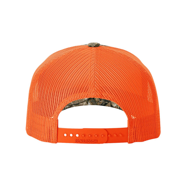Richardson® Five-Panel Printed Structured Trucker Cap