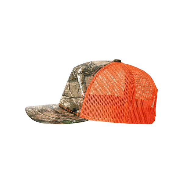Richardson® Five-Panel Printed Structured Trucker Cap