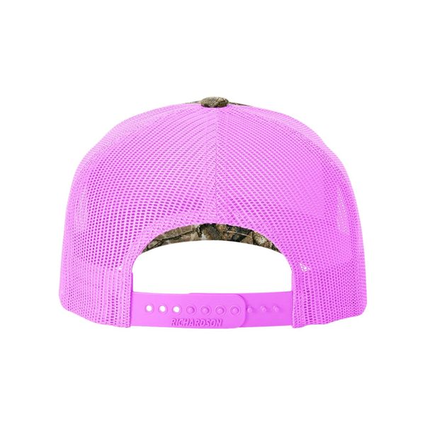 Richardson® Five-Panel Printed Structured Trucker Cap