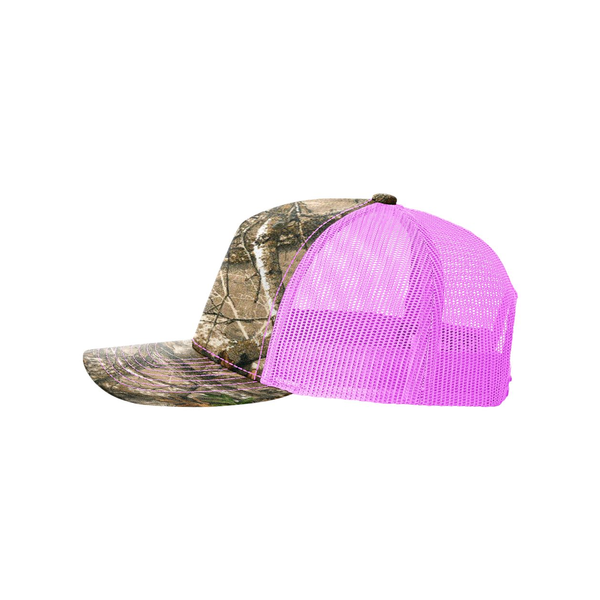 Richardson® Five-Panel Printed Structured Trucker Cap