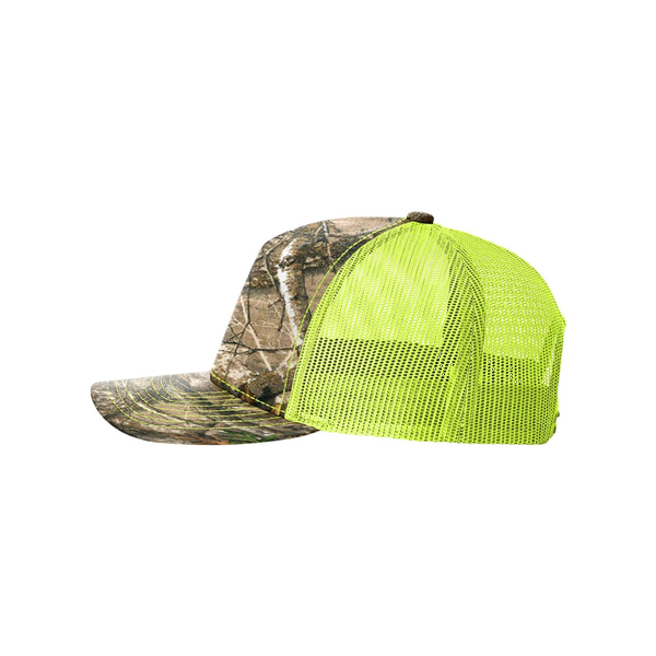 Richardson® Five-Panel Printed Structured Trucker Cap