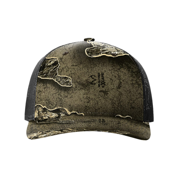 Richardson® Five-Panel Printed Structured Trucker Cap