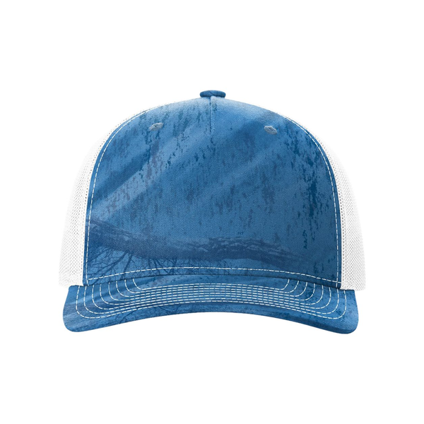 Richardson® Five-Panel Printed Structured Trucker Cap