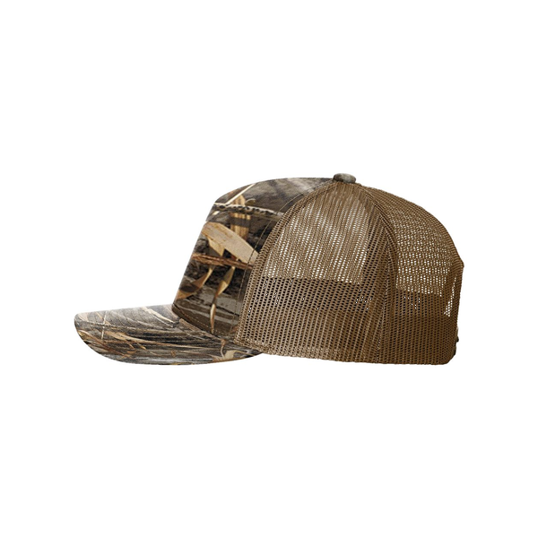 Richardson® Five-Panel Printed Structured Trucker Cap