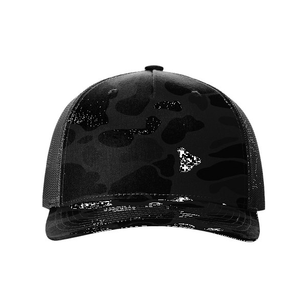 Richardson® Five-Panel Printed Structured Trucker Cap