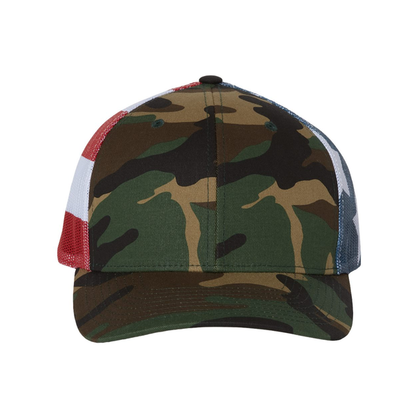 Richardson® Printed Mesh Structured Trucker Cap