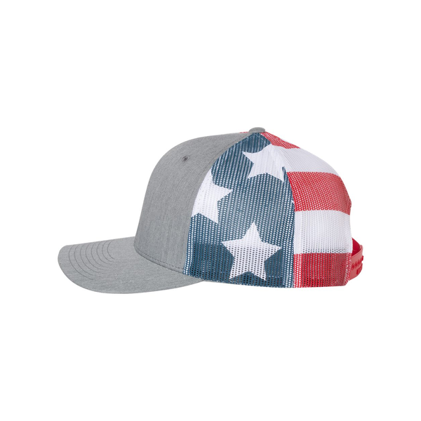 Richardson® Printed Mesh Structured Trucker Cap
