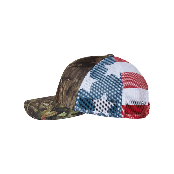 Richardson® Printed Mesh Structured Trucker Cap