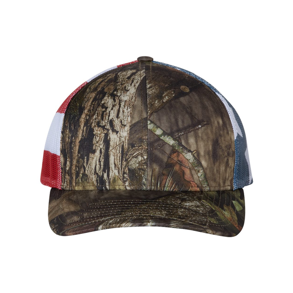 Richardson® Printed Mesh Structured Trucker Cap