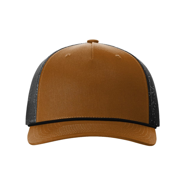 Richardson® Five-Panel Structured Trucker w/ Rope Cap