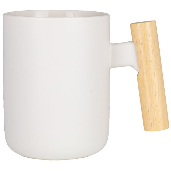 Tokyo Ceramic Mug W/ Wooden Handle, 12 oz.
