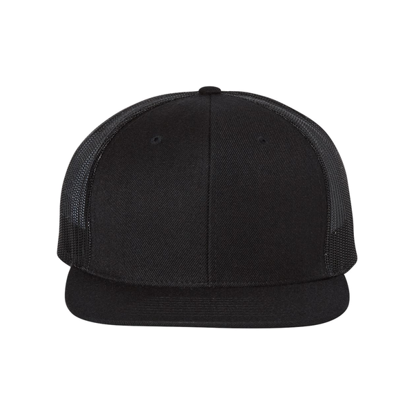 Richardson® Wool Blend Flat Bill Trucker Cap