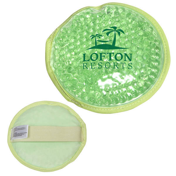 Plush Aqua Pearls Round Deluxe Hot & Cold Pack