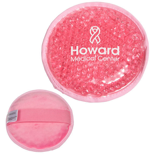 Plush Aqua Pearls Round Deluxe Hot & Cold Pack