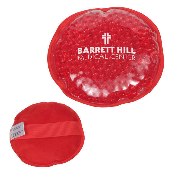 Plush Aqua Pearls Round Deluxe Hot & Cold Pack