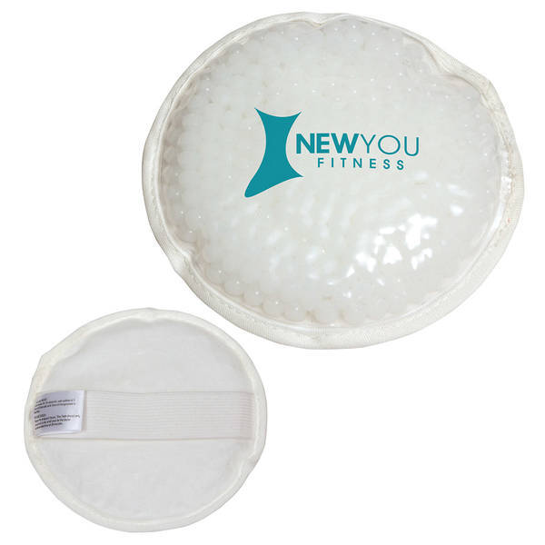 Plush Aqua Pearls Round Deluxe Hot & Cold Pack