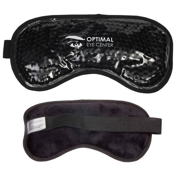 Plush Aqua Pearls Deluxe Hot & Cold Eye Mask