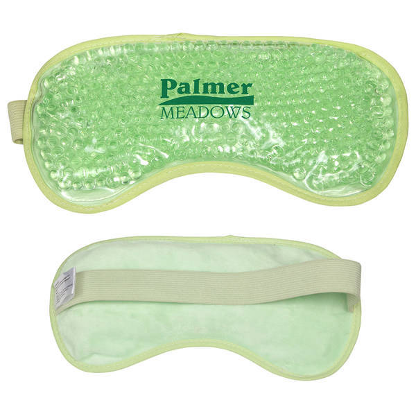 Plush Aqua Pearls Deluxe Hot & Cold Eye Mask