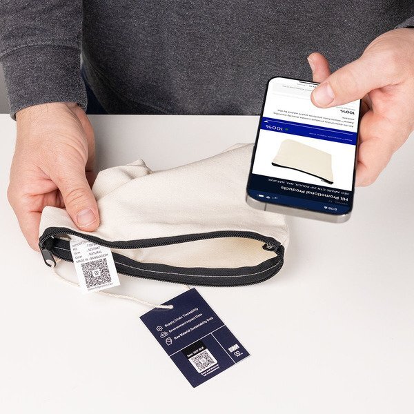 AWARE™ Recycled Cotton/Poly Zip Pouch