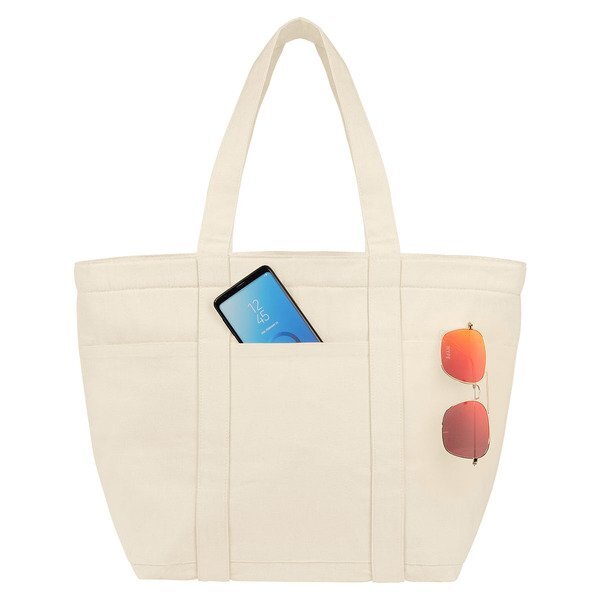 AWARE™ 20 Can Recycled Cotton/Poly Cooler Tote Bag