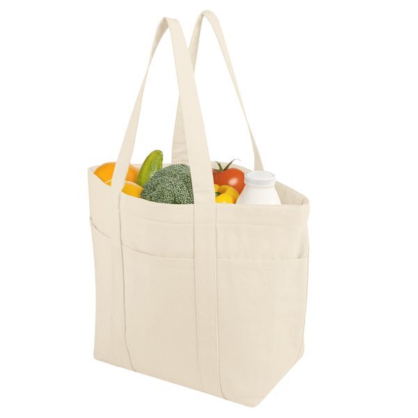 AWARE™ 20 Can Recycled Cotton/Poly Cooler Tote Bag