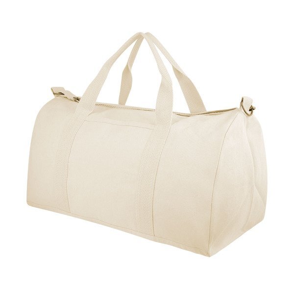 AWARE™ Recycled Cotton/Poly Flat Bottom 21" Duffel Bag