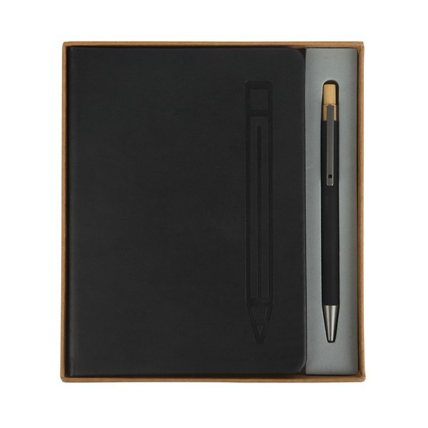 Manhattan II Gift Set w/ Magnetic Journal & Recycled Pen
