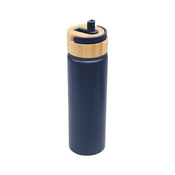 Ellis Recycled Aluminum Bottle w/ Bamboo Lid, 27oz.