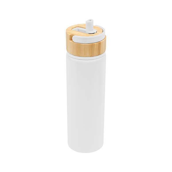 Ellis Recycled Aluminum Bottle w/ Bamboo Lid, 27oz.