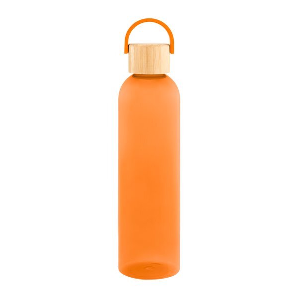 Jeffrey rPET Bottle w/ Bamboo Lid & Easy Carry Handle, 32oz.