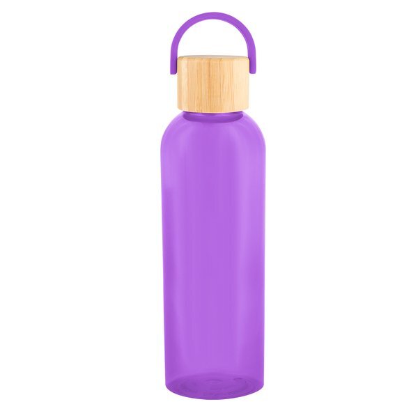Ally rPET Bottle w/ Bamboo Lid & Easy Carry Handle, 20oz.