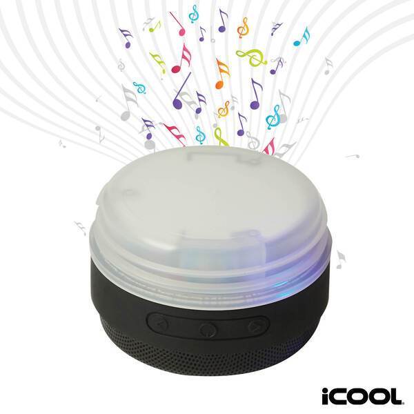 iCOOL® Borrego Double Wall Stainless Steel Travel Mug with Speaker,  40 oz.