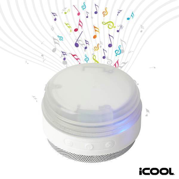 iCOOL® Borrego Double Wall Stainless Steel Travel Mug with Speaker,  40 oz.